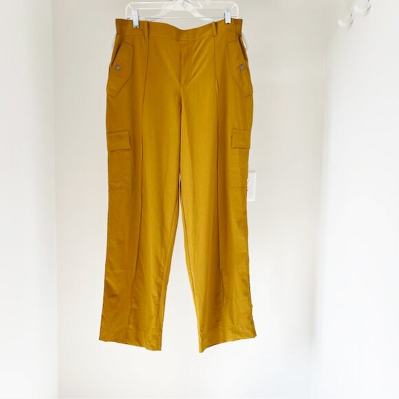 Athleta Vienna Cargo Pant, Gold, Size 14 - Picture 2 of 8
